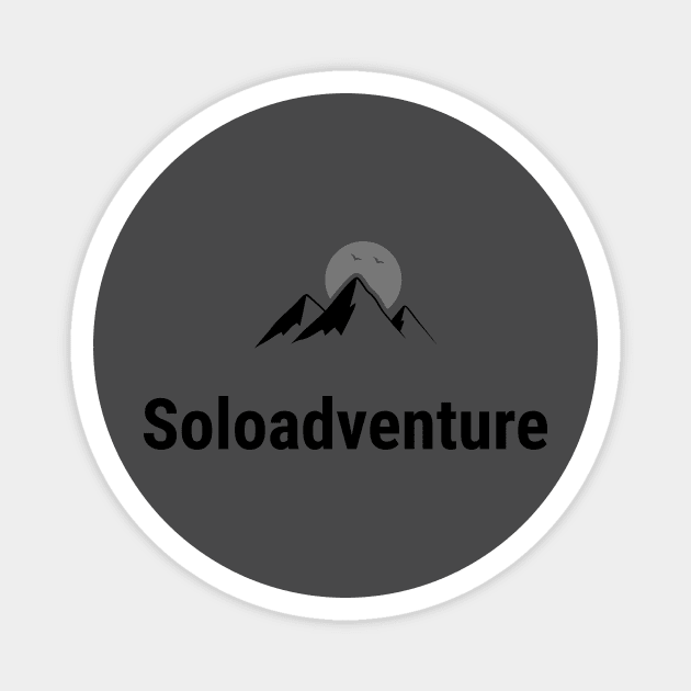 Solo Adventure, Solo Traveling Magnet by InF